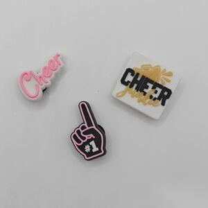 Cheer-Themed Shoe Charms Set
